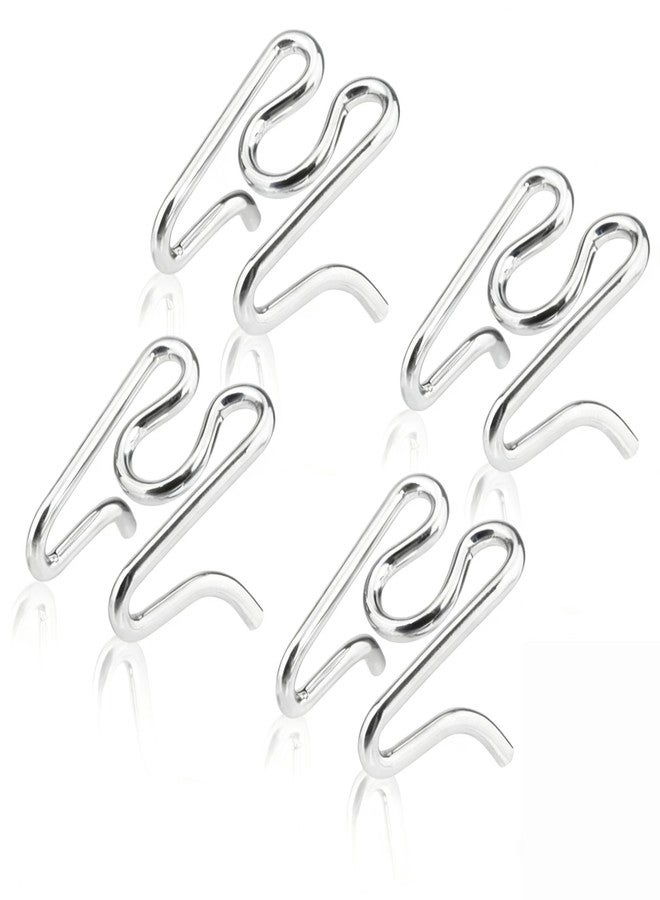 VKQ Dog Training Collar Links, Chrome Plated Steel, 3.2mm, Silver, 4 Pack - Image 1